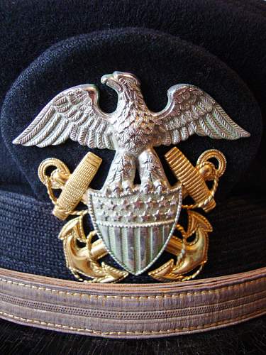 US naval cap for review.
