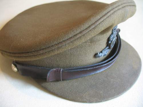 Royal Artillery peaked cap wartime/postwar?