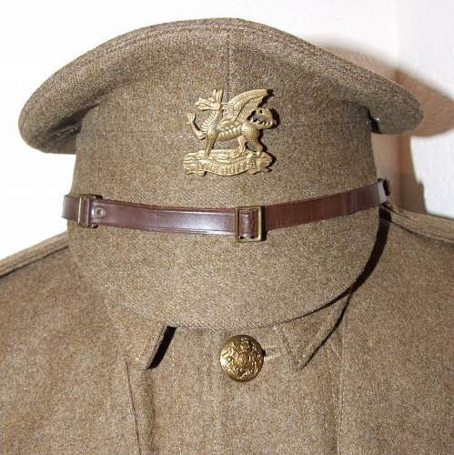 Khaki service dress cap