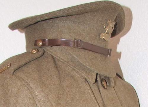 Khaki service dress cap