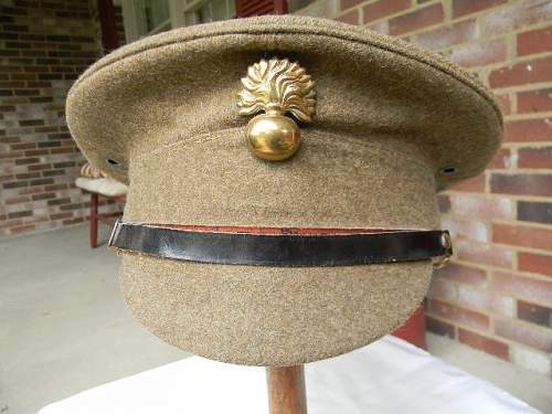 Khaki service dress cap