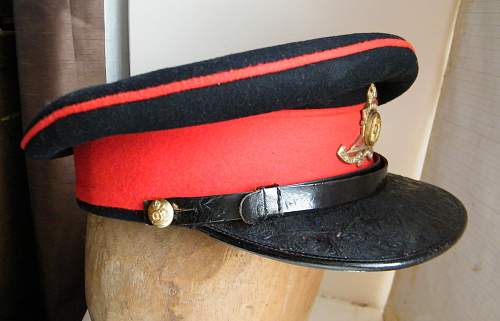 Royal Artillery Junior Officers forage/(dress) cap