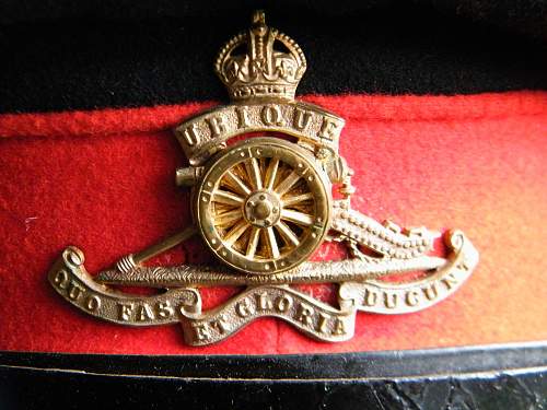 Royal Artillery Junior Officers forage/(dress) cap