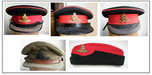 Royal Artillery Junior Officers forage/(dress) cap