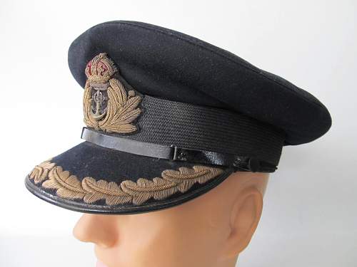 WWII Royal Navy  Senior Officer Visor cap