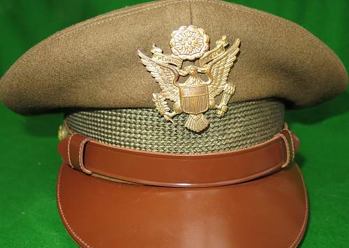 WW2 US Officer visor cap