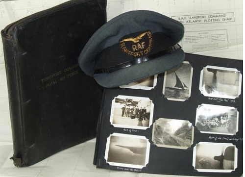 RAF Transport Command cap+album &amp; documents