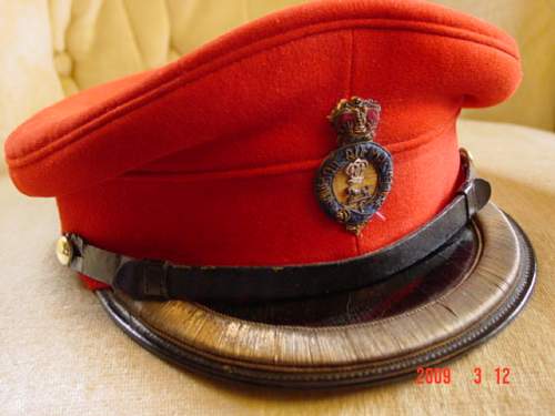 Grenadier Guards officer's service dress visor cap