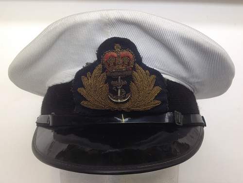Post war RN Officers cap