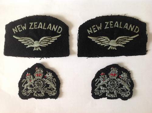 RAF New Zealand shoulder titles