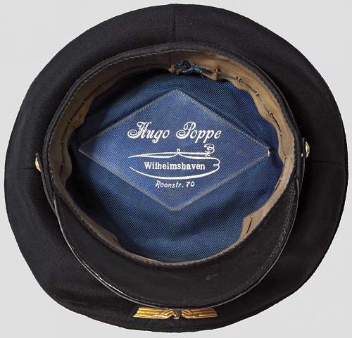 kriegsmarine cap by Hugo Poppe, original but from what year?