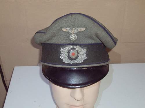 WW2 German Visor Cap ( medical) Theater made Eagle ?