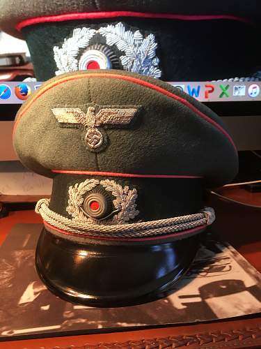 WW2 German Visor Cap ( medical) Theater made Eagle ?