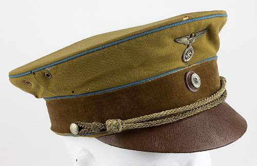 Early Political leader visor cap