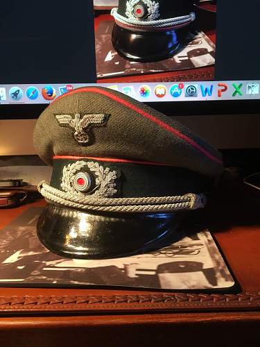 WW2 German Cavalry Visor - please help!