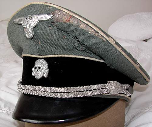 SS Officer's Grey Schirmmütze