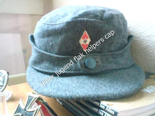 Hitler Youth Flak Helpers cap.