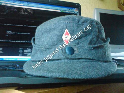 Hitler Youth Flak Helpers cap.