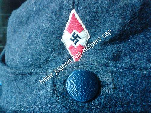 Hitler Youth Flak Helpers cap.