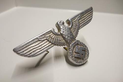 NSDAP Political Visor Cap Eagle RZM M1/49 for Review, Please