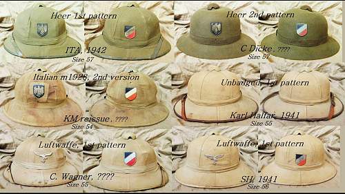 Green 1st pattern Heer pith helmet