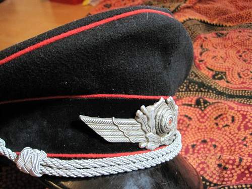 Oppinion on this Luftwaffe Fire Brigade Visor Cap