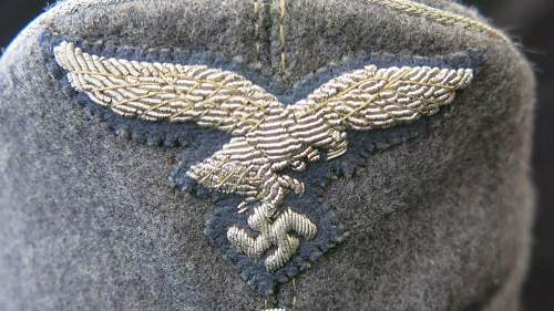 Luftwaffe Officer's single button Einheitsfeldmütze