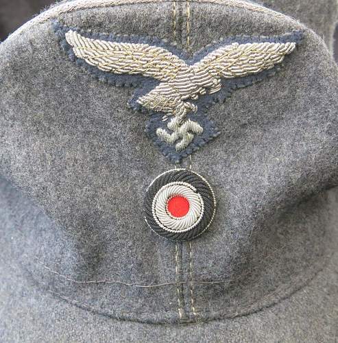 Luftwaffe Officer's single button Einheitsfeldmütze