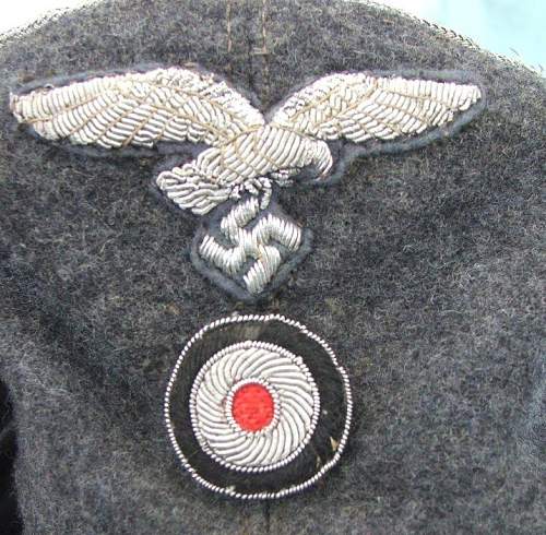 Luftwaffe Offizier 2 button Einheitsfeldmütze
