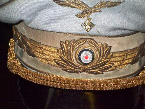 Reichsmarschall Hermann Göring's visor cap insignia makers names....