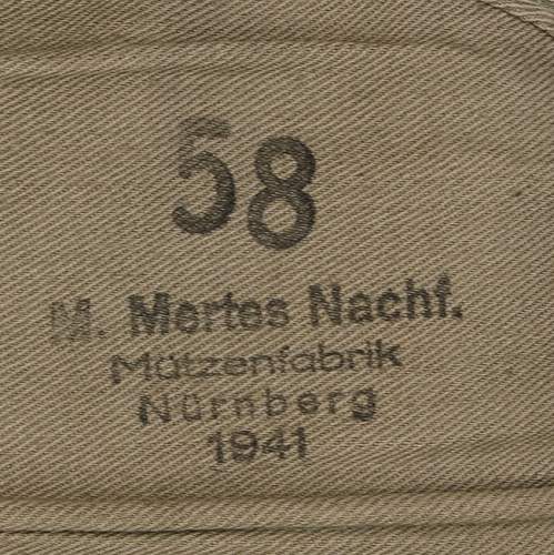 Heer Pionier EM M34 type overseas cap