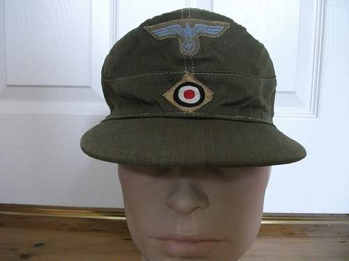 M40 Tropical 'DAK' cap for review - F. Weissbach, Glauchau (E41)