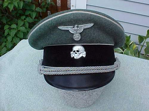 SS Officer's Grey Schirmmütze