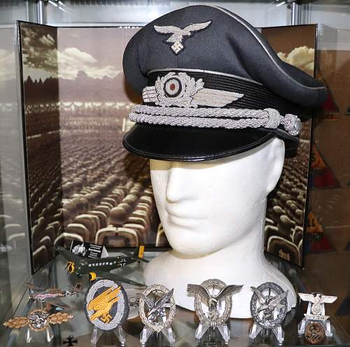 Some Luftwaffe visor caps and other things....