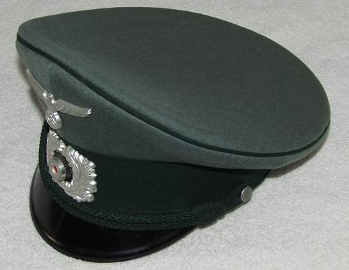 WW2 German Zollgrenzschutz  Visor Cap With Green Cord-EREL