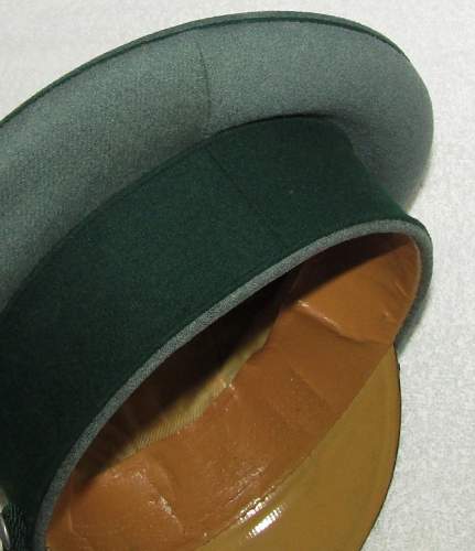 WW2 German Zollgrenzschutz  Visor Cap With Green Cord-EREL