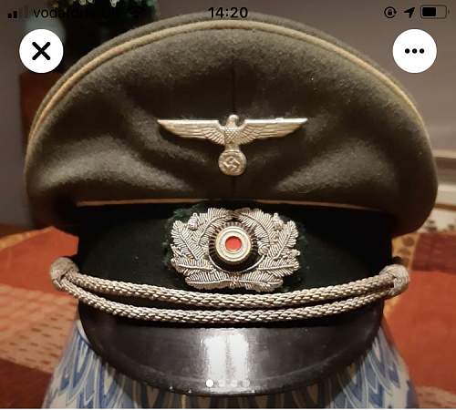 Heer officers visor Peküro