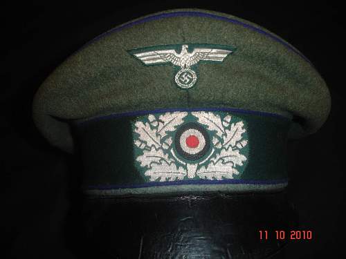 Heer  Medical Officers Feldmutze Alter Art (Crusher Cap)