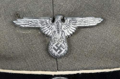 Waffen-SS officer visor cap - genuine?