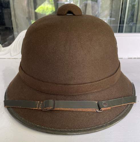 German DAK Pith helmet 2th pattern