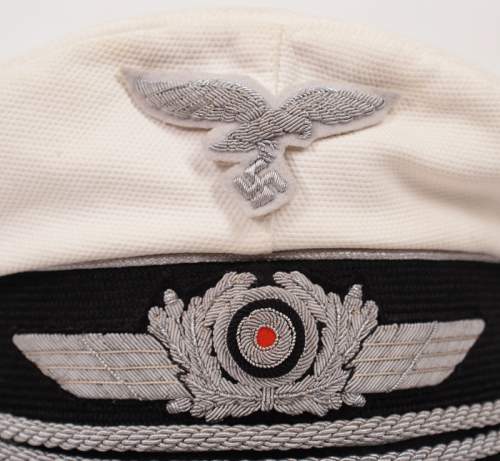 Luftwaffe Officer- White Top schirmutze: Erel Extra