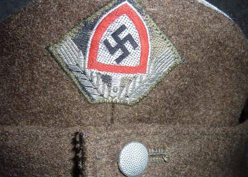RAD-Arbeitsdienst officer's cap original?