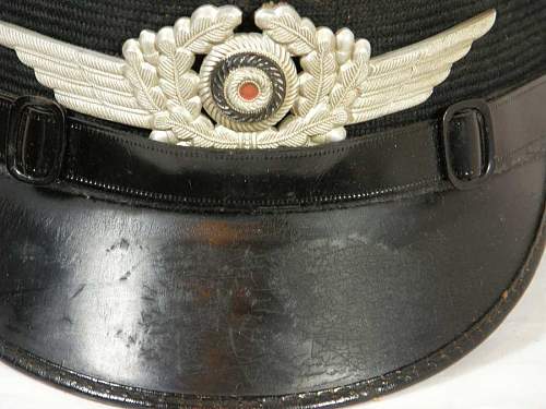 Visor caps , Army Nachtrichten (signals) Nco and Luftwaffe Flak Nco