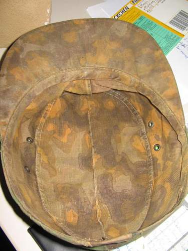 Waffen SS   Camo Cap    12./Hitlerjugend