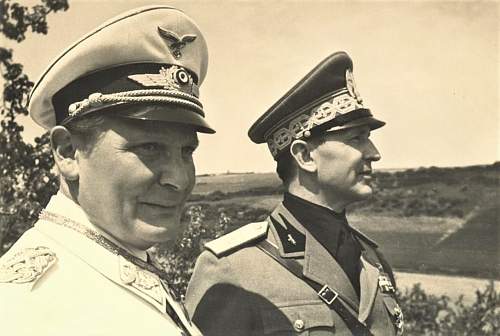 Reichsmarschall Hermann Göring's visor cap insignia makers names....