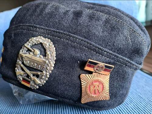 Possible WW2 Luftwaffe Schiffchenmütze disguised as GDR Volksmarine cap?