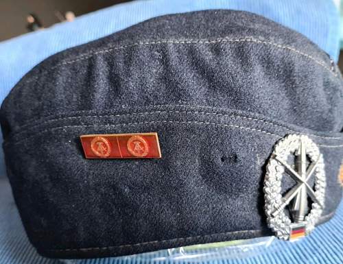 Possible WW2 Luftwaffe Schiffchenmütze disguised as GDR Volksmarine cap?