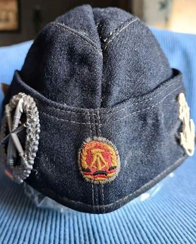 Possible WW2 Luftwaffe Schiffchenmütze disguised as GDR Volksmarine cap?