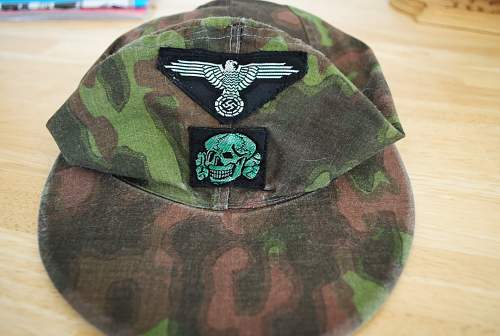 Waffen SS   Camo Cap    12./Hitlerjugend