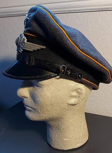 Luftwaffe NCO Visor, - unit marked